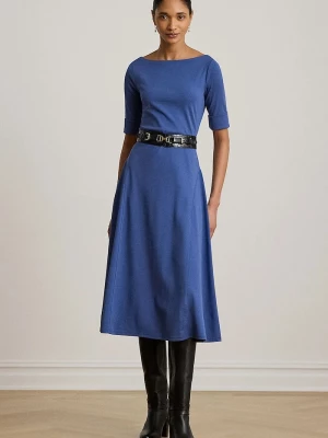 Obrázek produktu Lauren Ralph Lauren rozšířené šaty s bavlnou modrá