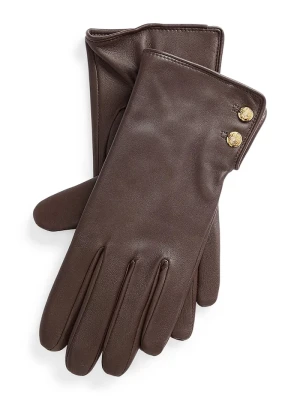 Obrázek produktu Lauren Ralph Lauren rukavice dámské kožené hnědá