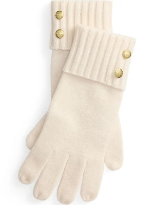 Obrázek produktu Lauren Ralph Lauren rukavice dámské s příměsí vlny béžová