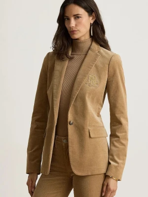 Obrázek produktu Lauren Ralph Lauren sako dámské bavlněné s elastanem hnědá