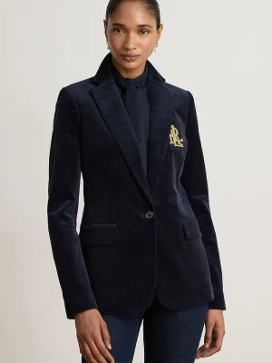Obrázek produktu Lauren Ralph Lauren sako dámské bavlněné s elastanem námořnická modř