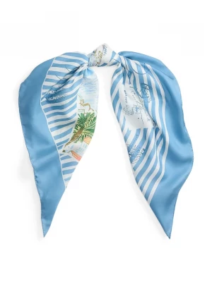 Obrázek produktu Lauren Ralph Lauren šála dámská hedvábná modrá