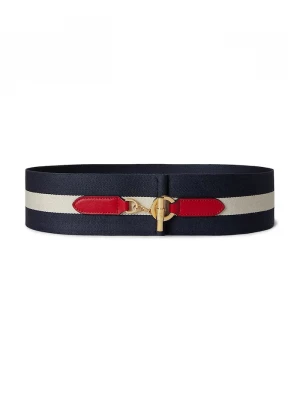Obrázek produktu Lauren Ralph Lauren široký dámský pásek námořnická modř