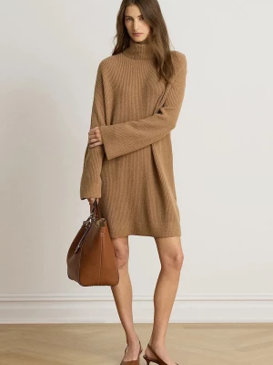 Obrázek produktu Lauren Ralph Lauren svetrové šaty vlněné hnědá