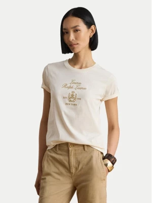 Obrázek produktu LAUREN RALPH LAUREN T-Shirt 200P13943002 Krémová Regular Fit