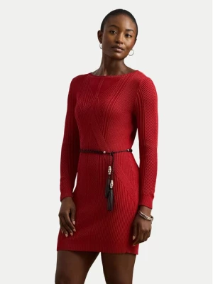 Obrázek produktu LAUREN RALPH LAUREN Úpletové šaty 200971346001 Červená Slim Fit