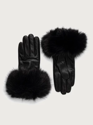 Obrázek produktu Le Privé rukavice dámské kožené BIJOU GLOVES NOIR černá