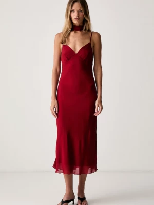 Obrázek produktu Le Privé šaty z viskózy FELICE CHIFFON ROUGE červená