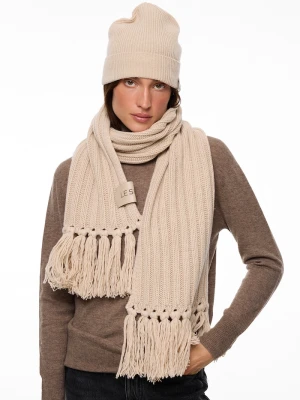 Obrázek produktu LE SH KA headwear šála dámská s příměsí kašmíru Beige Cashnere Scarf