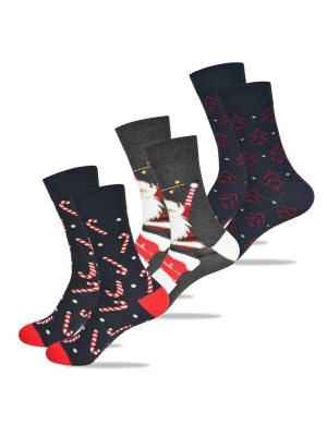 Obrázek produktu Lee Cooper Ponožky '3 Paar Weihnachtssocken von Lee Cooper als Geschenk für Nikolaus, Weihnachten' mix barev
