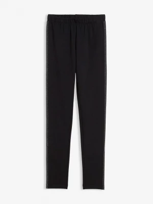 Obrázek produktu Legginsy ocieplane z ćwiekami na szwie BonPrix czarny