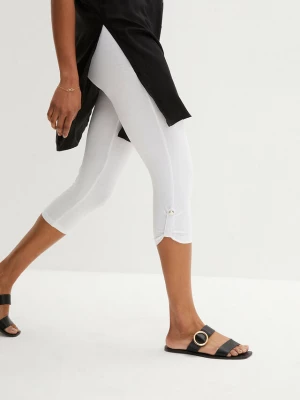 Obrázek produktu Legginsy rybaczki z bawełny organicznej BonPrix biały