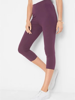 Obrázek produktu Legginsy rybaczki z wygodną talią BonPrix fioletowy