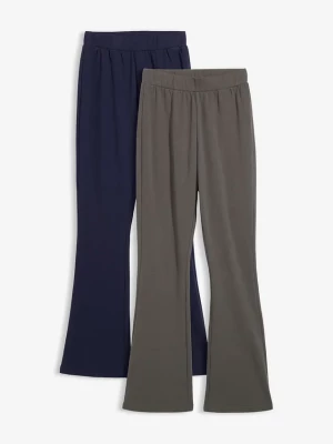 Obrázek produktu Legginsy temiczne o kroju bootcut (2 szt.) BonPrix niebieski