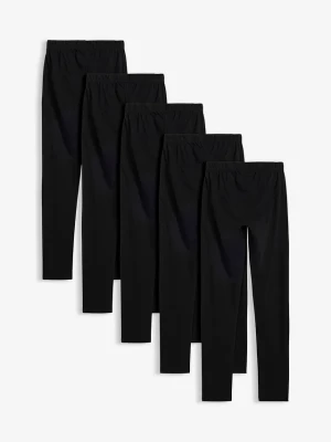 Obrázek produktu Legginsy z elastycznej bawełny organicznej (5 par) BonPrix czarny