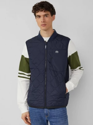Obrázek produktu Lehká prošívaná vesta s límcem bomber v pracovním stylu s.Oliver modrá