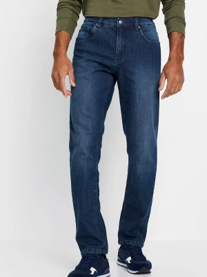 Obrázek produktu Lekkie jeansy slim fit, straight BonPrix niebieski