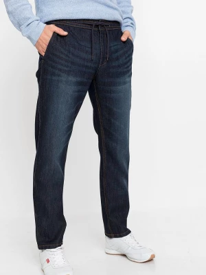 Obrázek produktu Lekkie jeansy z gumką w talii, regular fit, straight BonPrix niebieski