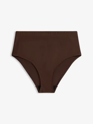Obrázek produktu Lekko modelujące sylwetkę figi bikini z wysokim stanem BonPrix brązowy