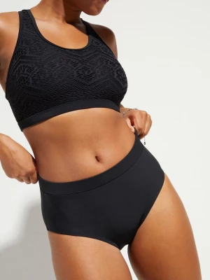 Obrázek produktu Lekko modelujące sylwetkę figi bikini z wysokim stanem BonPrix czarny
