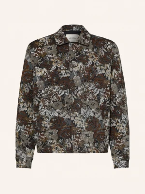 Obrázek produktu Les Deux Žakárový Overshirt hnědá / světle šedá / tmavě modrá