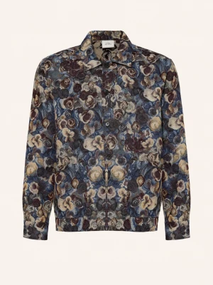 Obrázek produktu Les Deux Žakárový Overshirt modrá / béžová / tmavě červená