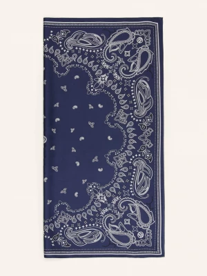 Obrázek produktu Lescarf Hedvábný Šátek tmavě modrá / bílá