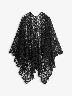 Obrázek produktu Letnie poncho z koronki BonPrix czarny