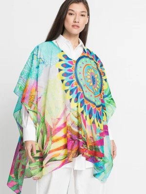 Obrázek produktu Letnie poncho z lekkiej wiskozy BonPrix niebieski