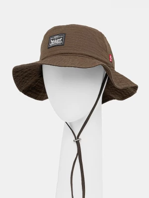 Obrázek produktu Levi' Bavlněný klobouk Levi' SUMMER DRAWSTRING BUCKET HAT Levi's zelená