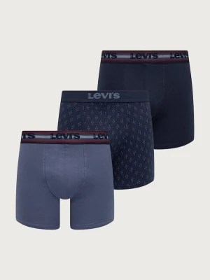 Obrázek produktu Levi' boxerky pánské bavlněné elastanem 3-pack Levi's námořnická modř