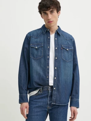 Obrázek produktu Levi' košile pánská bavlněná BARSTOW WESTERN STANDARD Levi's námořnická modř