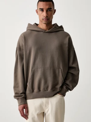 Obrázek produktu Levi' mikina kapucí pánská bavlnou SOFT CROPPED Levi's hnědá