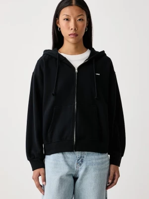 Obrázek produktu Levi' rozepínací mikina kapucí dámská bavlnou EVERYDAY FULL ZIP Levi's černá