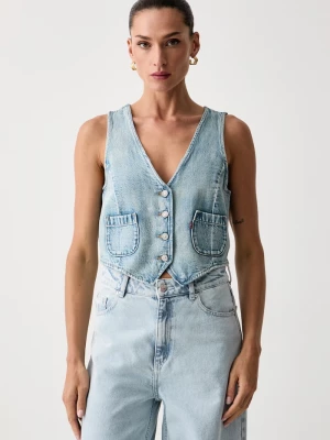Obrázek produktu Levi's vesta dámská džínová TAILORED DENIM modrá