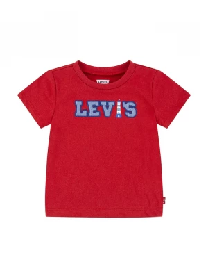Obrázek produktu Levi's Bavlněné dětské tričko Levi's LOGO CHAMBRAY APPLIQUE TEE červená