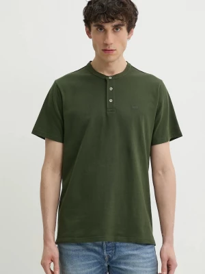Obrázek produktu Levi' Bavlněné tričko SS HM HENLEY Levi's zelená