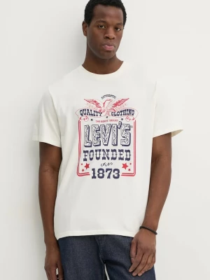 Obrázek produktu Levi's Bavlněné tričko Levi's SS RELAXED FIT TEE béžová