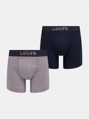 Obrázek produktu Levi's boxerky pánské bavlněné s elastanem 2-pack námořnická modř