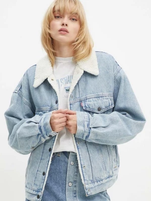 Obrázek produktu Levi's džínová bunda dámská džínová 90S SHERPA modrá