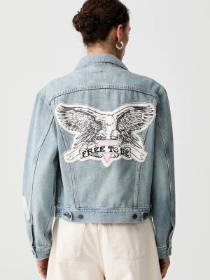 Obrázek produktu Levi's džínová bunda dámská ROAD WORN TRUCKER x PRIDE modrá