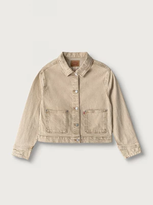 Obrázek produktu Levi's džínová bunda dětská bavlněná s elastanem STUDDED TRUCKER béžová
