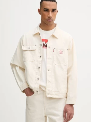 Obrázek produktu Levi's džínová bunda pánská bavlněná SUNRISE TRUCKER x WORKWEAR béžová