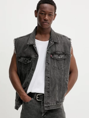 Obrázek produktu Levi's Džínová vesta Levi's RELAXED TRUCKER VEST šedá