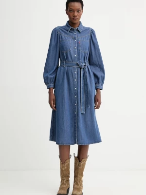 Obrázek produktu Levi's Džínové šaty Levi's JOURNEY LS MAXI modrá
