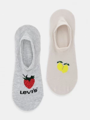 Obrázek produktu Levi's kotníkové ponožky s bavlnou 2-pack béžová
