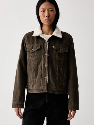 Obrázek produktu Levi's krátká bunda dámská manšestrová ORIGINAL SHERPA zelená