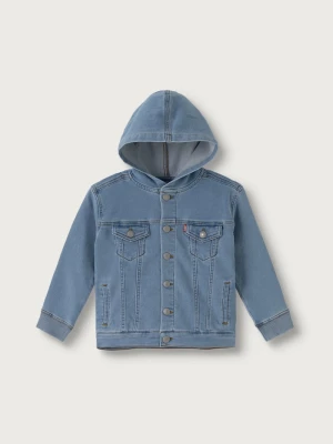 Obrázek produktu Levi's krátká bunda dětská s bavlnou INDIGO TRUCKER modrá