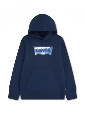 Obrázek produktu Levi's mikina s kapucí dětská s bavlnou SKATE PARK BATWING HOODIE námořnická modř
