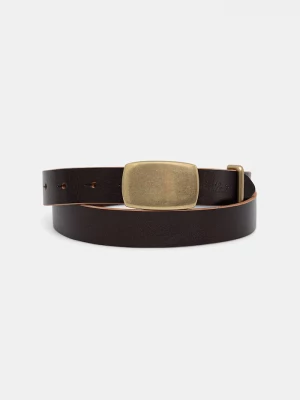 Obrázek produktu Levi's pásek dámský kožený PRESIDIO PLAQUE BUCKLE hnědá